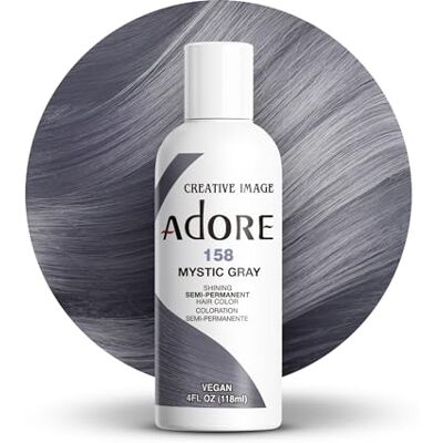 Adore Shining Semi Permanent hårfärg Mystic Gray (158), 118 ml Adore Shining Semi Permanent hårfärg Mystic Gray (158), 118 ml
