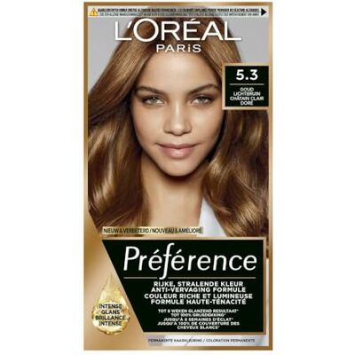 L’Oréal Paris - Préférence 5.3 - Ljust Guldbrun - Färgning av hår L’Oréal Paris - Préférence 5.3 - Ljust Guldbrun - Färgning av hår