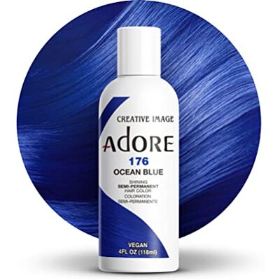 Adore Shining Semi Permanent hårfärg Ocean Blue (176), 118 ml Adore Shining Semi Permanent hårfärg Ocean Blue (176), 118 ml