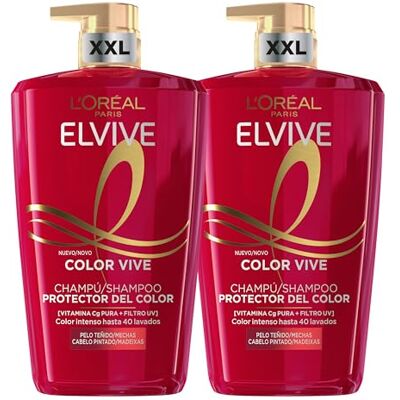 L'Oreal Paris L'Oréal Paris Elvive Color Vive Pack 2 schampo för färgat hår, 1 l L'Oreal Paris L'Oréal Paris Elvive Color Vive Pack 2 schampo för färgat hår, 1 l