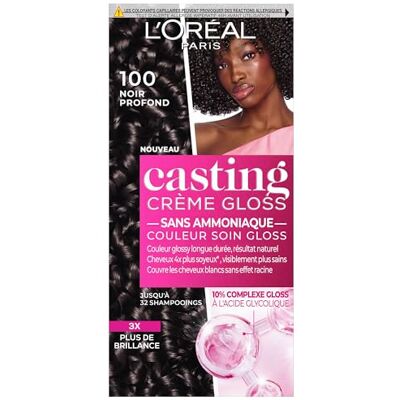 L'Oreal Men Expert L'Oréal Paris Casting Cream Gloss halvpermanent färg svart 1,0 10 % glykolsyra-glanskomplex, vitt hår täcker, 3x mer glänsande 4 x silkeslen, upp till 32 schampon L'Oreal Men Expert L'Oréal Paris Casting Cream Gloss halvpermanent färg svart 1,0 10 % glykolsyra-glanskomplex, vitt hår täcker, 3x mer glänsande 4 x silkeslen, upp till 32 schampon