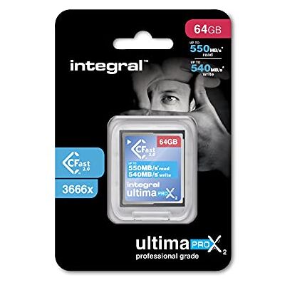 Integral UltimaPro X2 minneskort - 64GB, CFast 2.0 Integral UltimaPro X2 minneskort - 64GB, CFast 2.0