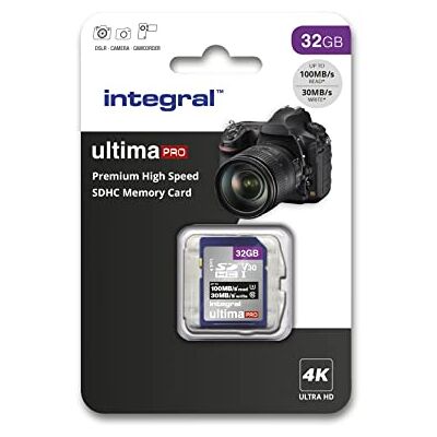Integral Integrerat SD-kort 32 GB med 6 fack SD-korthållare metall – 4K ultra-HD-video premium hög hastighet 100 MB/s läsning och 50 MB/s skrivning – SDHC V30 UHS-I U3 klass 10 SD minneskort Integral Integrerat SD-kort 32 GB med 6 fack SD-korthållare metall – 4K ultra-HD-video premium hög hastighet 100 MB/s läsning och 50 MB/s skrivning – SDHC V30 UHS-I U3 klass 10 SD minneskort