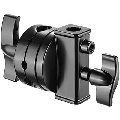 NEEWER 6,35 centrifugerande multifunktion med hög belastning svängbart huvud för ljusstöd, giraffarm och annan 1/2, 1/4, 3/8, 5/8 tum rörfotografisk utrustning (svart) NEEWER 6,35 centrifugerande multifunktion med hög belastning svängbart huvud för ljusstöd, giraffarm och annan 1/2, 1/4, 3/8, 5/8 tum rörfotografisk utrustning (svart)