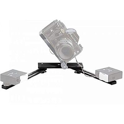 Manfrotto 330 B makrofäste blixt stöd för 2 skomontering flashhuvuden Manfrotto 330 B makrofäste blixt stöd för 2 skomontering flashhuvuden