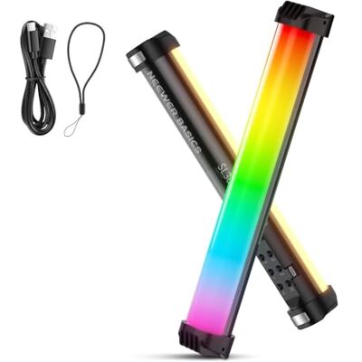 NEEWER basics 12 tums magnetisk RGB-ljusstång, CRI95 dimbar 8 W LED handhållen videoljusstav med 51 RGB-lägen, 2000 mAh batteri för YouTube, TikTok, kamerauromplätering, studiovideoinspelning, SL30 NEEWER basics 12 tums magnetisk RGB-ljusstång, CRI95 dimbar 8 W LED handhållen videoljusstav med 51 RGB-lägen, 2000 mAh batteri för YouTube, TikTok, kamerauromplätering, studiovideoinspelning, SL30