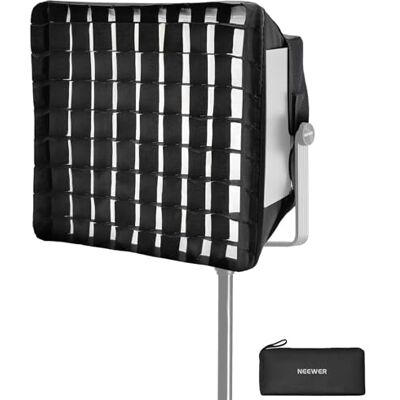 NEEWER Uppgraderad softbox-diffusor endast för RGB1200 videolampa, hopfällbar mjuk låda 37 x 34,5 cm med rutnät/väska/mörkläggningsskärm, snabb installation för rumsporträttbelysning, NS5S NEEWER Uppgraderad softbox-diffusor endast för RGB1200 videolampa, hopfällbar mjuk låda 37 x 34,5 cm med rutnät/väska/mörkläggningsskärm, snabb installation för rumsporträttbelysning, NS5S