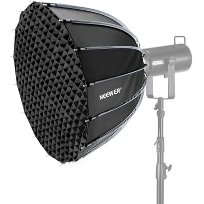 NEEWER 28 tum/70 cm parabolisk softbox Bowens-fäste, snabbfrigörande med diffusor/rutnät/väska för video kontinuerlig belysning CB60 CB200B MS60 MS150B Q4 kompatibel med Godox kompatibel med Aputure NEEWER 28 tum/70 cm parabolisk softbox Bowens-fäste, snabbfrigörande med diffusor/rutnät/väska för video kontinuerlig belysning CB60 CB200B MS60 MS150B Q4 kompatibel med Godox kompatibel med Aputure