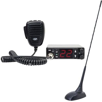 PNI HP 5500 Escort CB Radio Kit och Extra CB-antenn, 48, 45 cm, SWR 1.0, magnet ingår PNI HP 5500 Escort CB Radio Kit och Extra CB-antenn, 48, 45 cm, SWR 1.0, magnet ingår