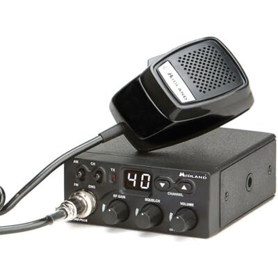 Midland M Zero Plus – CB-radiofordonssändtagare 40 AM/FM-kanaler, CB-radio med 4-polig mikrofon Midland M Zero Plus – CB-radiofordonssändtagare 40 AM/FM-kanaler, CB-radio med 4-polig mikrofon