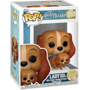 Funko POP! Disney: Lady & The Tramp Lady With Puppy Lady And The Tramp Lilli and the Tramp Samling Vinylfigur Presentidé Officiell Merchandising Movies Fans Funko POP! Disney: Lady & The Tramp Lady With Puppy Lady And The Tramp Lilli and the Tramp Samling Vinylfigur Presentidé Officiell Merchandising Movies Fans