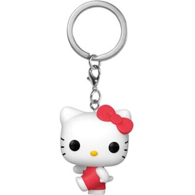 Funko Pop! Nyckelring: Sanrio – Hello Kitty – Ny nyckelring – vinylminifigur att samla – strumpfyllmedel – presentidé – officiella varor – animefans – minifigur Funko Pop! Nyckelring: Sanrio – Hello Kitty – Ny nyckelring – vinylminifigur att samla – strumpfyllmedel – presentidé – officiella varor – animefans – minifigur