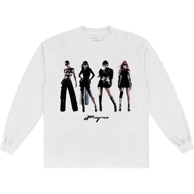 aespa Unisex Synk Parallel Line World Tour Merch Collection vit porträtt långärmad T-shirt (paket med 1), Vitt, M/L aespa Unisex Synk Parallel Line World Tour Merch Collection vit porträtt långärmad T-shirt (paket med 1), Vitt, M/L