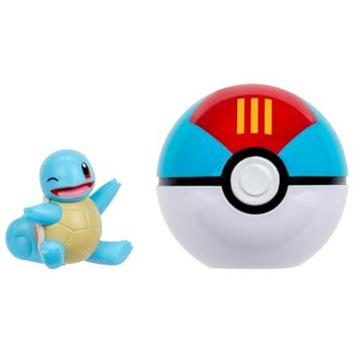 Pokémon Clip 'N' Go Squirtle and Lure Ball – inkluderar 5 cm stridsfigur och Pokéboll tillbehör Pokémon Clip 'N' Go Squirtle and Lure Ball – inkluderar 5 cm stridsfigur och Pokéboll tillbehör