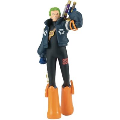 Banpresto Roronoa Zoro One Piece Actionfigur, The Shukko, Ver.Egghead 17 cm, BP28689P flerfärgad, samlarfigur, optimal för anime-fans Banpresto Roronoa Zoro One Piece Actionfigur, The Shukko, Ver.Egghead 17 cm, BP28689P flerfärgad, samlarfigur, optimal för anime-fans