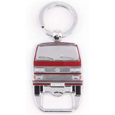 BRISA VW Collection – Volkswagen nyckelhängsmycke, ring, nyckelring, tillbehör, nyckelhållare med ölflasköppnare, i T3 Bulli Bus-design (buss fram/röd) BRISA VW Collection – Volkswagen nyckelhängsmycke, ring, nyckelring, tillbehör, nyckelhållare med ölflasköppnare, i T3 Bulli Bus-design (buss fram/röd)