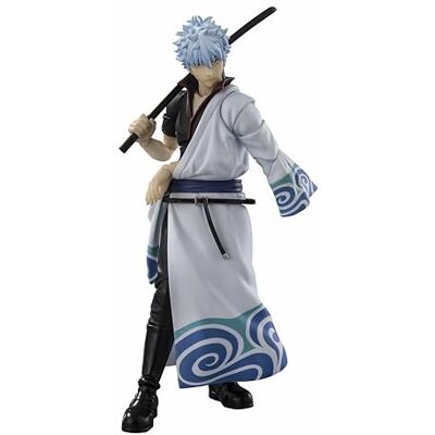 TAMASHII NATIONS S.H. Figuarts Gintama Gintoki Sakata ca. 145 mm (5,7 tum), PVC och ABS förmålad actionfigur TAMASHII NATIONS S.H. Figuarts Gintama Gintoki Sakata ca. 145 mm (5,7 tum), PVC och ABS förmålad actionfigur