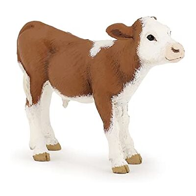 Papo FARMYARD FRIENDS Figurin, 51134 Simmental Calf, Flerfärgad Papo FARMYARD FRIENDS Figurin, 51134 Simmental Calf, Flerfärgad