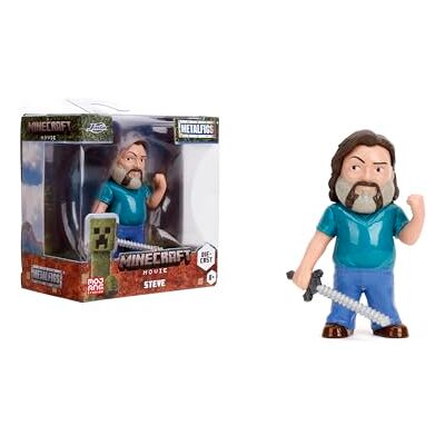 Jada Toys Minecraft Filmfigur (1 styck) – 1 samlarfigur av metall (Steve) för fans och barn från 8 år, 6,5 cm Jada Toys Minecraft Filmfigur (1 styck) – 1 samlarfigur av metall (Steve) för fans och barn från 8 år, 6,5 cm