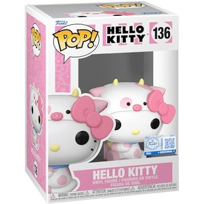 Funko Pop! Sanrio: Hello Kitty – Hello Kitty in Cow Cosplay – vinylsamlarfigur – presentidé – officiella handelsvaror – leksaker för barn och vuxna – animefans – modellfigur för samlare Funko Pop! Sanrio: Hello Kitty – Hello Kitty in Cow Cosplay – vinylsamlarfigur – presentidé – officiella handelsvaror – leksaker för barn och vuxna – animefans – modellfigur för samlare