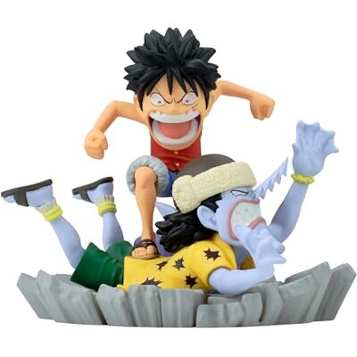 Banpresto One Piece Log Stories Monkey D. Luffy vs Arlong, Bandai Spirits World samlarfigur Banpresto One Piece Log Stories Monkey D. Luffy vs Arlong, Bandai Spirits World samlarfigur