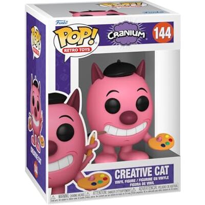 Funko Pop! Spel: Cranium kreativ katt samlarfigur i vinyl presentidé officiella varor leksaker för barn och vuxna spelfans samlarfigur Funko Pop! Spel: Cranium kreativ katt samlarfigur i vinyl presentidé officiella varor leksaker för barn och vuxna spelfans samlarfigur