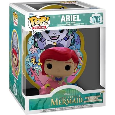 Funko POP! Deluxe: Lilla sjöjungfrun Ariel (glas) Samlarobjekt vinylfigur Presentidé Officiella varor Leksaker för barn och vuxna Filmfans Modellfigur för samlare och display Funko POP! Deluxe: Lilla sjöjungfrun Ariel (glas) Samlarobjekt vinylfigur Presentidé Officiella varor Leksaker för barn och vuxna Filmfans Modellfigur för samlare och display