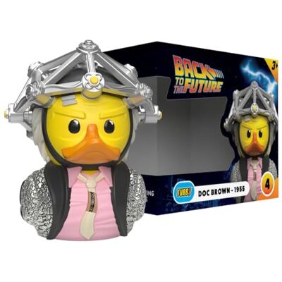 TUBBZ Boxad Utgåva: Tillbaka till framtiden Doc Brown 1950s Som Cosplayande Badanka i Vinyl TUBBZ Boxad Utgåva: Tillbaka till framtiden Doc Brown 1950s Som Cosplayande Badanka i Vinyl