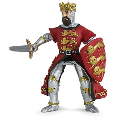 Papo 39338 kung medelval-fantasy djurfigur, Richard lejonhjärta, spelfigur, röd, en storlek Papo 39338 kung medelval-fantasy djurfigur, Richard lejonhjärta, spelfigur, röd, en storlek