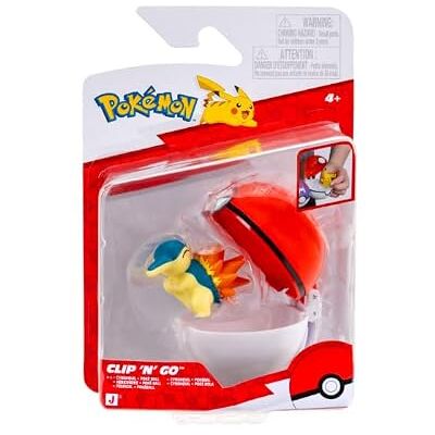 Pokémon Clip 'N' Go Cyndaquil och Pokéboll – inkluderar 5 cm stridsfigur och Pokébolltillbehör Pokémon Clip 'N' Go Cyndaquil och Pokéboll – inkluderar 5 cm stridsfigur och Pokébolltillbehör