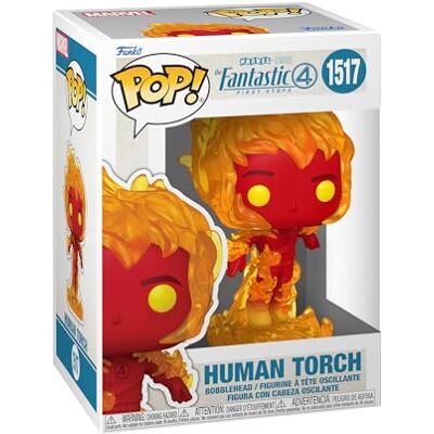 Funko Pop! Marvel: Fantastic Four (2025) – Human Torch – Samlande vinylfigur – Presenttips – Officiell produkt Leksaker för barn och vuxna Funko Pop! Marvel: Fantastic Four (2025) – Human Torch – Samlande vinylfigur – Presenttips – Officiell produkt Leksaker för barn och vuxna