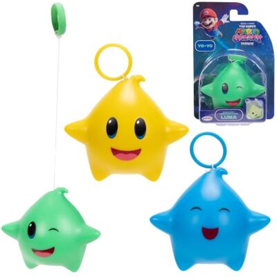 Jakks Pacific The Super Mario Galaxy Movie Luma Stjärna Yo-Yo 3-Pack Blå Grön Gul Fosforescerande Officiell Licens Yo-Yo Med Indragbar Snöre Lyser I Mörkret Nintendo 3+ År Jakks Pacific The Super Mario Galaxy Movie Luma Stjärna Yo-Yo 3-Pack Blå Grön Gul Fosforescerande Officiell Licens Yo-Yo Med Indragbar Snöre Lyser I Mörkret Nintendo 3+ År
