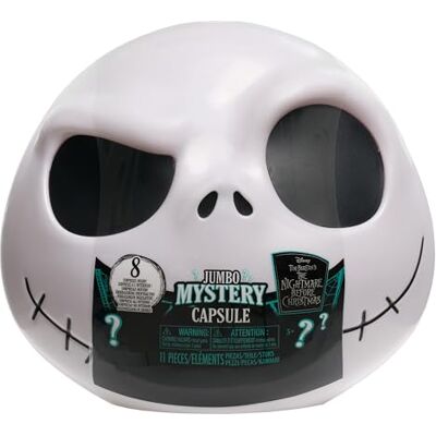 Just Play Disney Tim Burton's The Nightmare Before Christmas Jumbo Mystery Capsule, 8 Surprises Inside, Collectible Figures, Blind Box, Toy for Fans, Boys, Girls, Kids Ages 3 and Up by Just Play Disney Tim Burton's The Nightmare Before Christmas Jumbo Mystery Capsule, 8 Surprises Inside, Collectible Figures, Blind Box, Toy for Fans, Boys, Girls, Kids Ages 3 and Up by