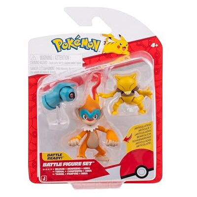 Pokémon PKW4092 Battle Figure Set – Tanhel, Abra och Panpyro, officiellt figurset Pokémon PKW4092 Battle Figure Set – Tanhel, Abra och Panpyro, officiellt figurset
