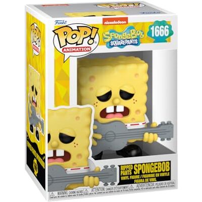 Funko POP! TV: SBS 25th Svampbob Fyrkant SB Med Gitarr Svampbob Fyrkant Samlarobjekt Vinylfigur Presentidé Officiell Merchandise Leksaker för Barn & Vuxna TV Fans Funko POP! TV: SBS 25th Svampbob Fyrkant SB Med Gitarr Svampbob Fyrkant Samlarobjekt Vinylfigur Presentidé Officiell Merchandise Leksaker för Barn & Vuxna TV Fans