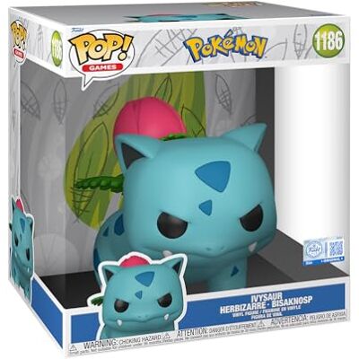 Funko POP! Jumbo: Pokemon Ivysaur samlarfigur i vinyl presentidé officiell produkt leksaker för barn och vuxna Figurmodell för samlare och display Funko POP! Jumbo: Pokemon Ivysaur samlarfigur i vinyl presentidé officiell produkt leksaker för barn och vuxna Figurmodell för samlare och display