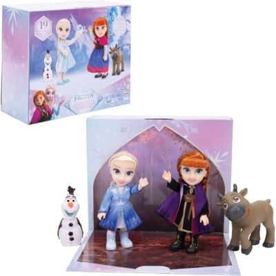 Jakks Pacific Disney Frozen Elsa & Anna Extra Fashions Petite presentset av – officiellt licensierad av Disney, för flickor med extra kläder Jakks Pacific Disney Frozen Elsa & Anna Extra Fashions Petite presentset av – officiellt licensierad av Disney, för flickor med extra kläder