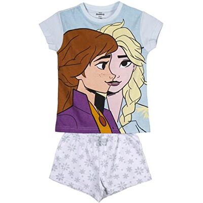 CERDÁ LIFE'S LITTLE MOMENTS Flicka Frost 2 Pyjamas bomull 100% tillverkad av 2 delar (pyjamasbyxor + topp) – officiell licens från Disney, ljusblå, normal CERDÁ LIFE'S LITTLE MOMENTS Flicka Frost 2 Pyjamas bomull 100% tillverkad av 2 delar (pyjamasbyxor + topp) – officiell licens från Disney, ljusblå, normal