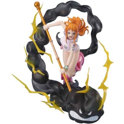 TAMASHII NATIONS Nami Lightning Blast ver. Extra stridsfigur 17 cm One Piece Figuarts Zero TAMASHII NATIONS Nami Lightning Blast ver. Extra stridsfigur 17 cm One Piece Figuarts Zero