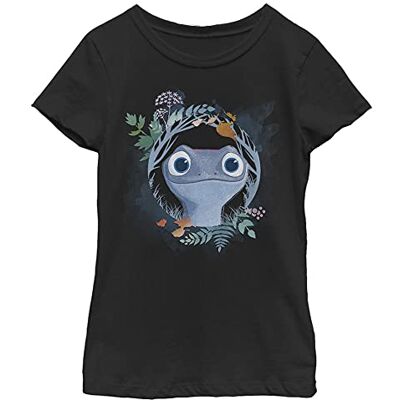 Disney flickors Frost två akvarell salamander t-shirt tryckt, Schwarz, XS Disney flickors Frost två akvarell salamander t-shirt tryckt, Schwarz, XS