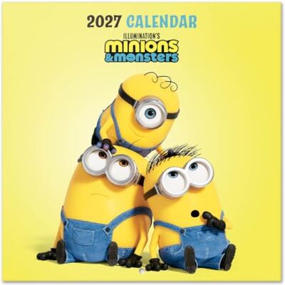 Grupo Erik Minions Wall Calendar 2027 UK Minion Gifts, Merchandise Official Minions Calendar 2027 Square Wall Planner Month to View, Family Calendar 2027 UK Minion Merch Grupo Erik Minions Wall Calendar 2027 UK Minion Gifts, Merchandise Official Minions Calendar 2027 Square Wall Planner Month to View, Family Calendar 2027 UK Minion Merch