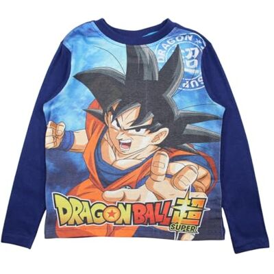 Disney Dragon Ball Z långärmad T-shirt för pojkar, Marin, 3 �r Disney Dragon Ball Z långärmad T-shirt för pojkar, Marin, 3 �r