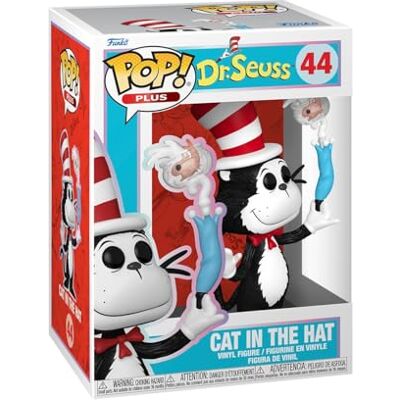 Funko Pop! Plus: Dr. Seuss Cat in The Hat samlarfigur i vinyl presentidé officiella varor leksaker för barn och vuxna Ad Icons fans samlarfigur Funko Pop! Plus: Dr. Seuss Cat in The Hat samlarfigur i vinyl presentidé officiella varor leksaker för barn och vuxna Ad Icons fans samlarfigur