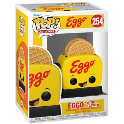 Funko Pop! AD Icon: Kelloggs Eggo Waffle With Toaster Kellogg's Samling Vinylfigur Presentidé Officiell Merchandising Leksaker för Barn Och Vuxna Icon Fans Funko Pop! AD Icon: Kelloggs Eggo Waffle With Toaster Kellogg's Samling Vinylfigur Presentidé Officiell Merchandising Leksaker för Barn Och Vuxna Icon Fans