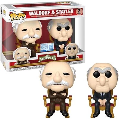 Funko Pop! TV: Muppets Waldorf And Statler 2 Pack The Muppets Vinylfigur Samling Presentidé Officiell Merchandising Leksaker för barn och vuxna Comedy Fans Funko Pop! TV: Muppets Waldorf And Statler 2 Pack The Muppets Vinylfigur Samling Presentidé Officiell Merchandising Leksaker för barn och vuxna Comedy Fans