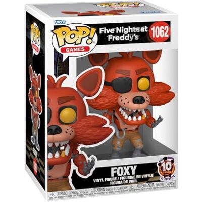 Funko Pop! Games: Five Night's At Freddy's Foxy Five Nights At Freddy's Vinylsamlarfigur Presentidé Officiell Merchandising Leksaker för Barn Och Vuxna Anime Fans Funko Pop! Games: Five Night's At Freddy's Foxy Five Nights At Freddy's Vinylsamlarfigur Presentidé Officiell Merchandising Leksaker för Barn Och Vuxna Anime Fans