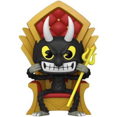 Funko Pop! Deluxe: Cuphead – The Devil in Chair – vinyl samlarfigur – presentidé – officiella varor – leksaker för barn och vuxna – videospel fans – modellfigur för samlare Funko Pop! Deluxe: Cuphead – The Devil in Chair – vinyl samlarfigur – presentidé – officiella varor – leksaker för barn och vuxna – videospel fans – modellfigur för samlare