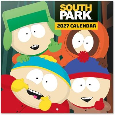 Grupo Erik South Park Wall Calendar 2027 UK Funny Gifts, Merchandise Official South Park Calendar 2027 Square Wall Planner Month to View, Family Calendar 2027 UK South Park Merch Grupo Erik South Park Wall Calendar 2027 UK Funny Gifts, Merchandise Official South Park Calendar 2027 Square Wall Planner Month to View, Family Calendar 2027 UK South Park Merch
