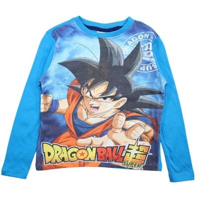 Disney Dragon Ball Z långärmad T-shirt för pojkar, Färg: blå, 4 �r Disney Dragon Ball Z långärmad T-shirt för pojkar, Färg: blå, 4 �r