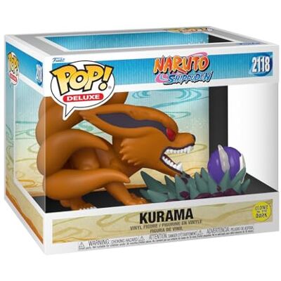 Funko Pop! Deluxe: Naruto S Kurama Lyser upp i mörkret Naruto Shippuden Samling Vinylfigur Presentidé Officiell Merchandising Leksaker för Barn Och Vuxna Anime Fans Funko Pop! Deluxe: Naruto S Kurama Lyser upp i mörkret Naruto Shippuden Samling Vinylfigur Presentidé Officiell Merchandising Leksaker för Barn Och Vuxna Anime Fans